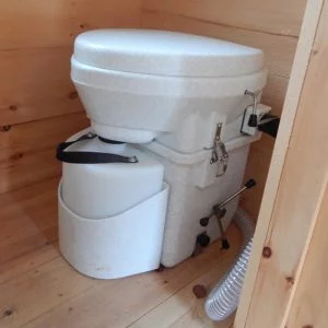Nature's Head Composting Toilet with Stainless Steel hardware. Self Contained, compact & waterless.